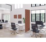 Décoration Murale en Tissu SET 40 x 40 Hexagon Rouille