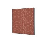 Décoration Murale en Tissu SET 40 x 40 Hexagon Rouille