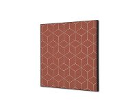 Decoración Textil de Pared SET 40 x 40 Hexagon Marrón Oscuro