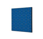 Décoration Murale en Tissu SET 40 x 40 Hexagon Bleu-Brun