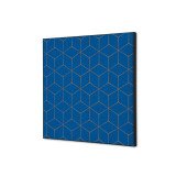 Decoración Textil de Pared SET 40 x 40 Hexagon Azul-Marrón