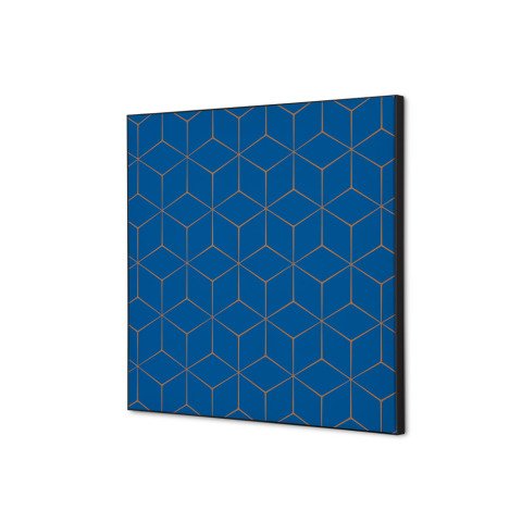 decoración textil de Pared SET 40 x 40 Hexagon Azul-Marrón