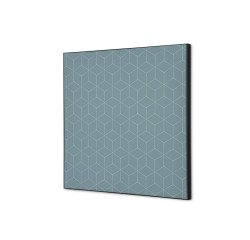Wanddecoratie Textiel SET 40 x 40 Hexagon Grijs