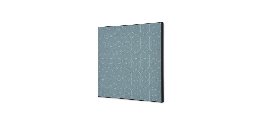 Décoration Murale en Tissu SET 40 x 40 Hexagon Gris