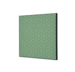 Wanddecoratie Textiel SET 40 x 40 Hexagon Groen