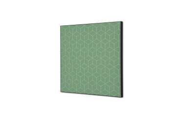 decoración textil de Pared SET 40 x 40 Hexagon Verde