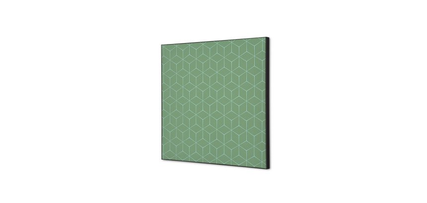 Décoration Murale en Tissu SET 40 x 40 Hexagon Vert