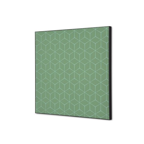 decoración textil de Pared SET 40 x 40 Hexagon Verde