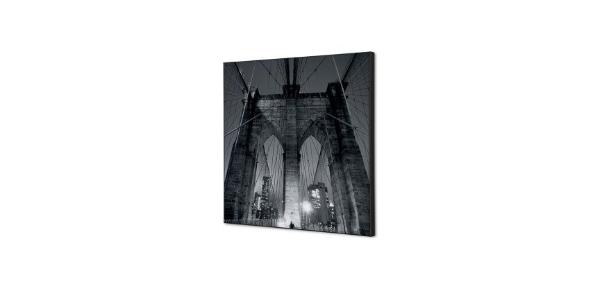 Décoration Murale en tissu SET 40 x 40 Pont de Manhattan New York