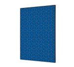Décoration Murale en Tissu SET A1 Hexagon Bleu-Brun