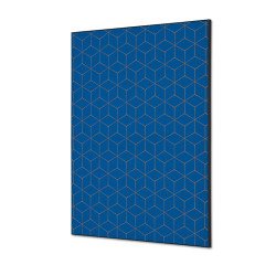 Textile Wall Decoration SET A1 Hexagon Blue-Brown I14