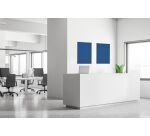 Décoration Murale en Tissu SET A1 Hexagon Bleu-Brun