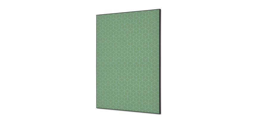 Decorazione murale tessile SET A1 Esagono Verde I16