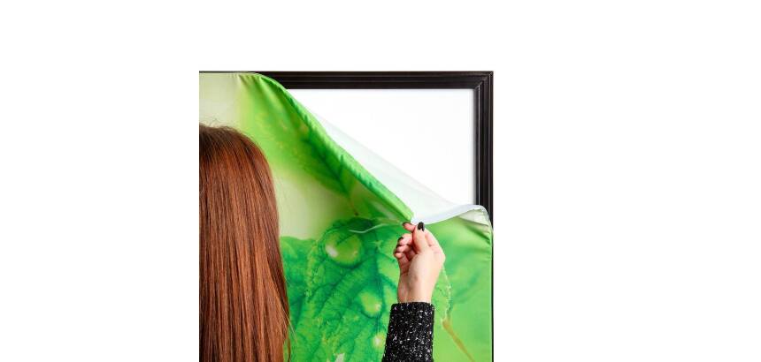 Décoration Murale en tissu SET A1 Hexagon Vert