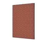 Décoration Murale en Tissu SET A1 Hexagon Rouille