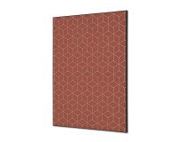 Décoration Murale en Tissu SET A1 Hexagon Rouille