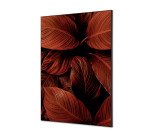 Décoration Murale en Tissu SET A1 Feuillage Rouge