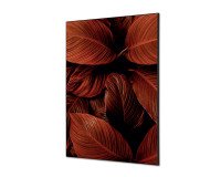 Décoration Murale en Tissu SET A1 Feuillage Rouge