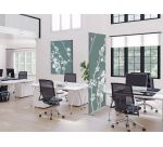 Décoration Murale en Tissu SET A1 Fleurs De Cerisier Japonais Vert