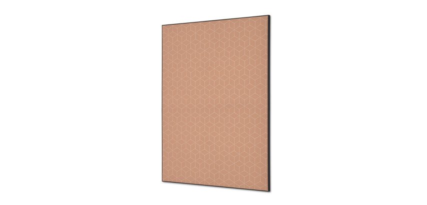 Wanddecoratie Textiel SET A1 Hexagon Beige