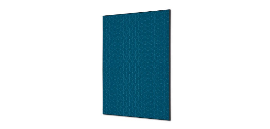 Décoration Murale en Tissu SET A1 Hexagon Bleu