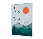 Décoration Murale en Tissu SET A1 Soleil Et Oiseaux