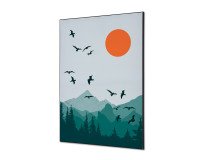Décoration Murale en Tissu SET A1 Soleil Et Oiseaux