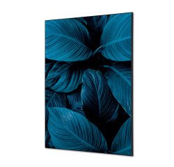 Decoración Textil de Pared SET A1 Hoja Botánica Azul