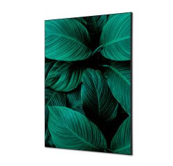 Decoración Textil de Pared SET A1 Hoja Botánica Verde