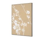 Décoration Murale en Tissu SET A1 Fleurs De Cerisier Japonais Beige