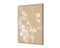 Décoration Murale en Tissu SET A1 Fleurs De Cerisier Japonais Beige