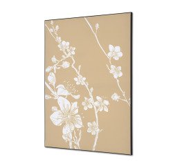 Textile Wall Decoration SET A1 Japanese Blossom Beige I6
