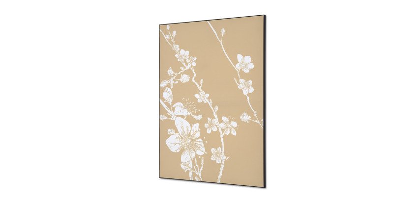 Textile Wall Decoration SET A1 Japanese Blossom Beige I6