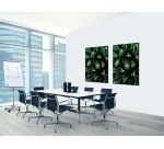 Décoration Murale en tissu SET A1 Cactus Vert