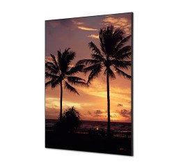 Textile Wall Decoration SET A1 Palmtrees Sunset I826