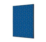 Textile Wall Decoration SET A2 Hexagon Blue-Brown I14