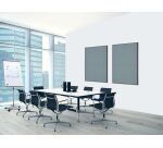 Wanddecoratie Textiel SET A2 Hexagon Grijs