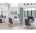 Wanddecoratie Textiel SET A2 Hexagon Grijs