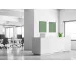 Wanddecoratie Textiel SET A2 Hexagon Groen