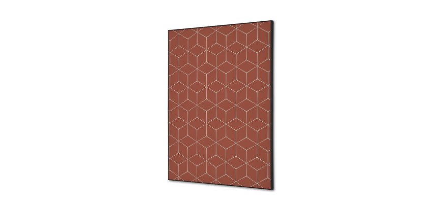 decoración textil de Pared SET A2 Hexagon Marrón Oscuro