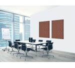 decoración textil de Pared SET A2 Hexagon Marrón Oscuro