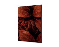 Décoration Murale en Tissu SET A2 Feuillage Rouge