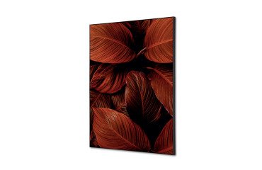 decoración textil de Pared SET A2 Hoja Botánica Roja