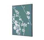 Textile Wall Decoration SET A2 Japanese Blossom Green I10