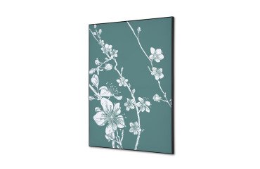 decoración textil de Pared SET A2 Flor de Cerezo Japonés Verde
