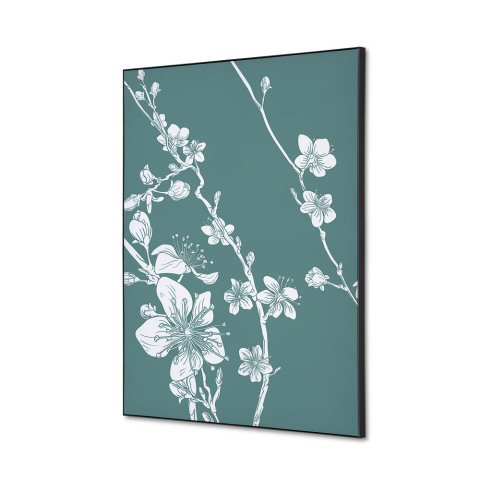 decoración textil de Pared SET A2 Flor de Cerezo Japonés Verde