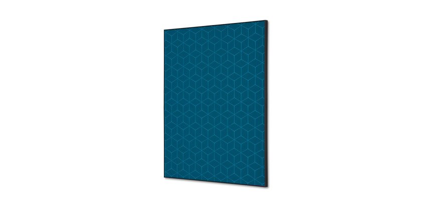 Textile Wall Decoration SET A2 Hexagon Blue I13