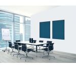 Wanddecoratie Textiel SET A2 Hexagon Blauw