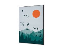 Decoración Textil de Pared SET A2 Sol y Pájaros