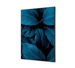 decoración textil de Pared SET A2 Hoja Botánica Azul